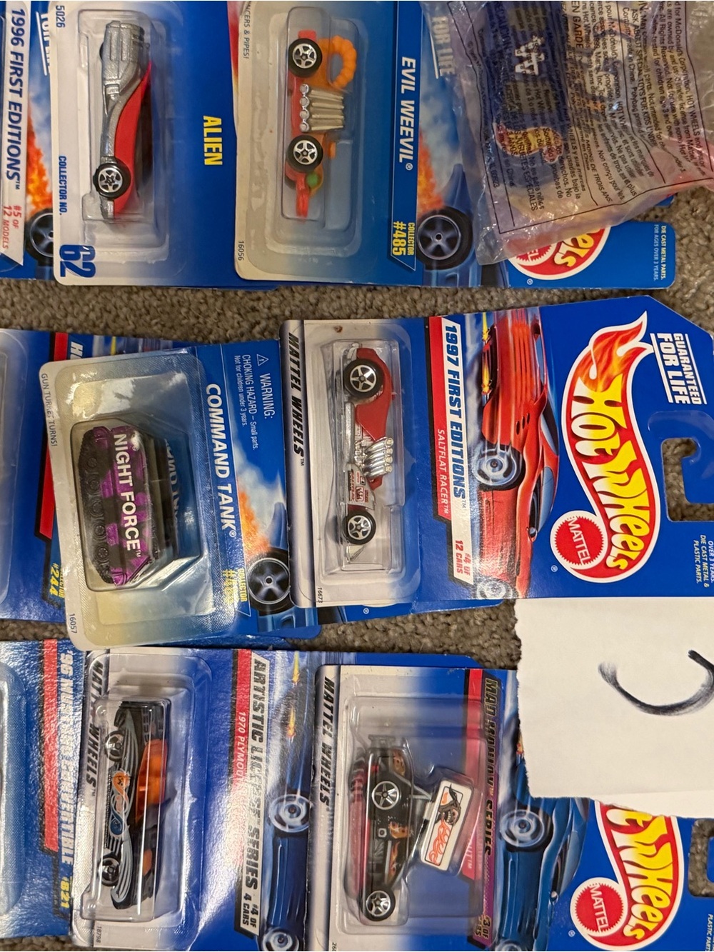 Hot Wheels Die-Cast Toy Car - Red and Black